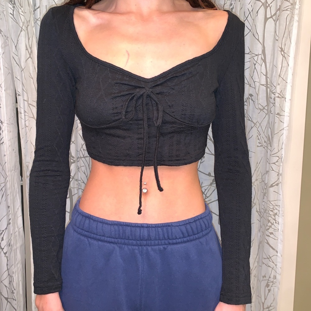 shein small black long sleeve